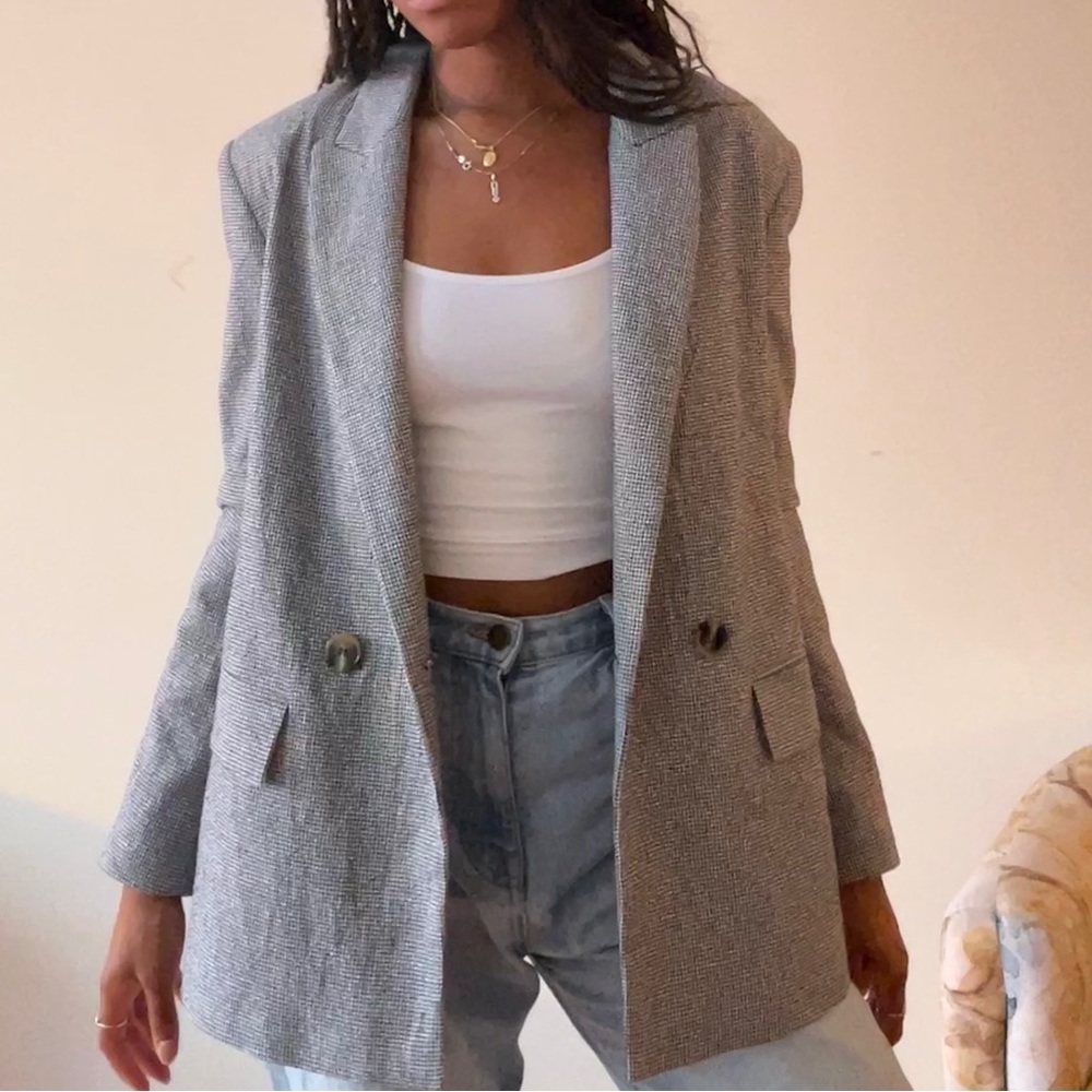 Plaid Blazer
